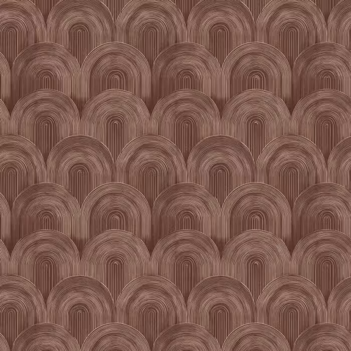 Behang - Ritmisch - Effect - Bruin