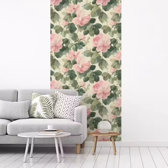 Rozen - Botanisch - Roze fotobehang vinyl groot 64 -woonkamer