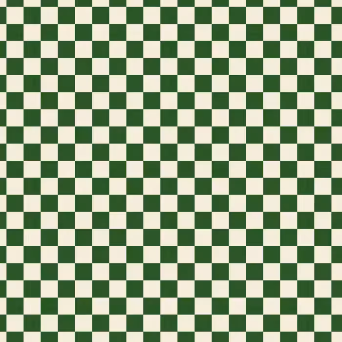 Behang - Schaakbord - Patroon - Groen