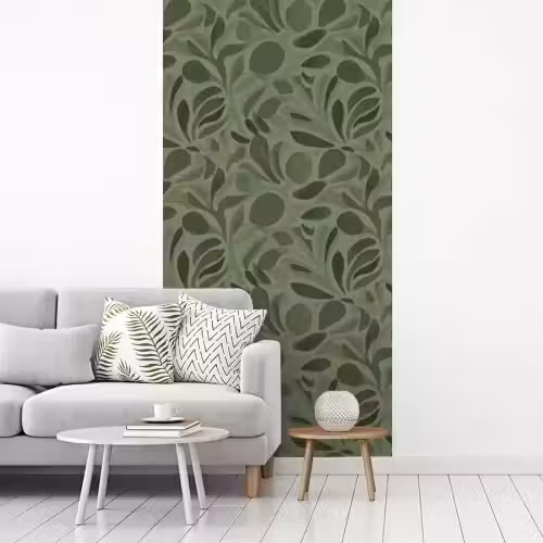 Sereen - Bladeren - Groen fotobehang vinyl groot 64 -woonkamer