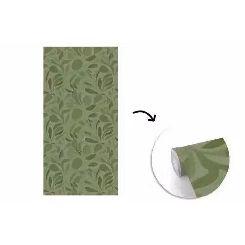 Sereen - Bladeren - Groen fotobehang vinyl groot 64 -3d