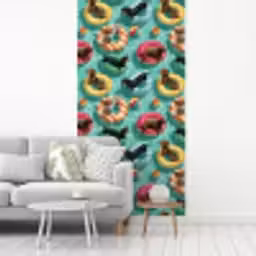 Teckels - Zwembad - Kleurrijk fotobehang vinyl groot 64 -woonkamer