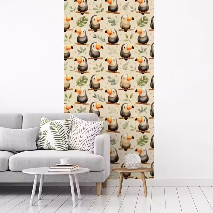 Toekans - Exotisch - Kleurrijk fotobehang vinyl groot 64 -woonkamer