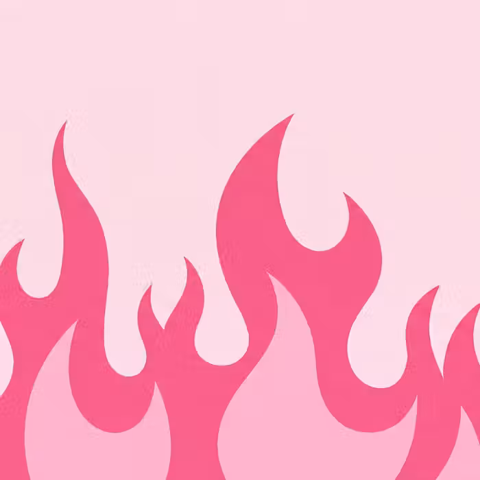 Behang - Vlammen - Patroon - Abstract - Modern - Roze