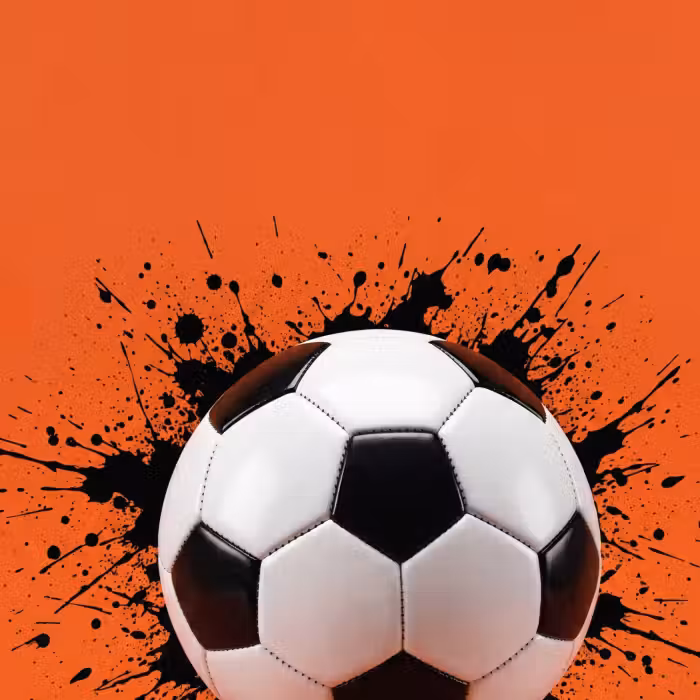 Behang - Voetbal - Verf - Sport - Oranje