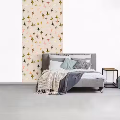 Vogels - Vliegen - Kleurrijk fotobehang vinyl groot 64 -slaapkamer