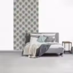 Waaier - Klassiek - Blauw fotobehang vinyl groot 64 -slaapkamer