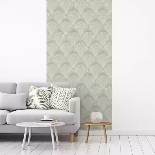 Waaiers - Patroon - Groen fotobehang vinyl groot 64 -woonkamer