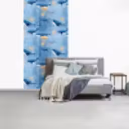 Walvissen - Oceaan - Blauw fotobehang vinyl groot 64 -slaapkamer