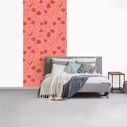 Weidebloemen - Romantisch - Roze fotobehang vinyl groot 64 -slaapkamer