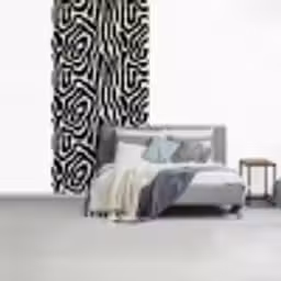 Zebra - Abstract - Zwart fotobehang vinyl groot 64 -slaapkamer