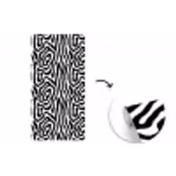 Zebra - Abstract - Zwart fotobehang vinyl groot 64 -3d
