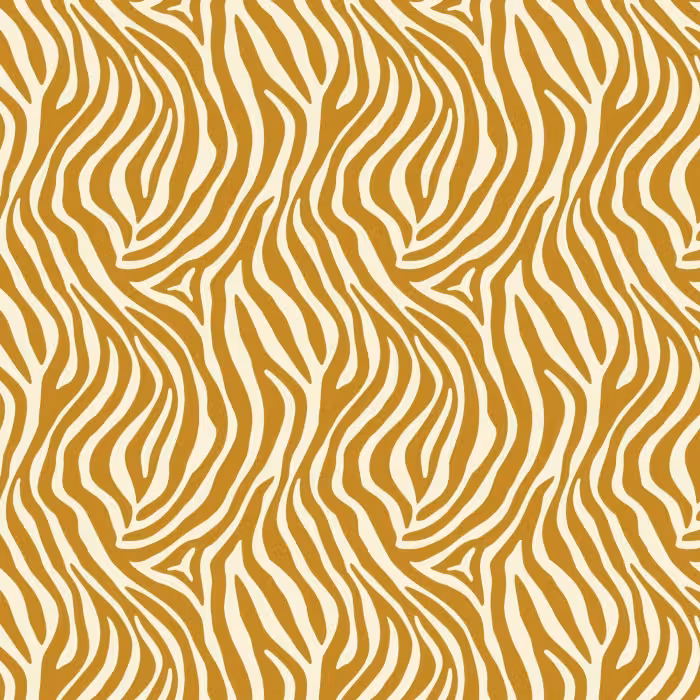 Behang - Zebra - Klassiek - Oker - Geel