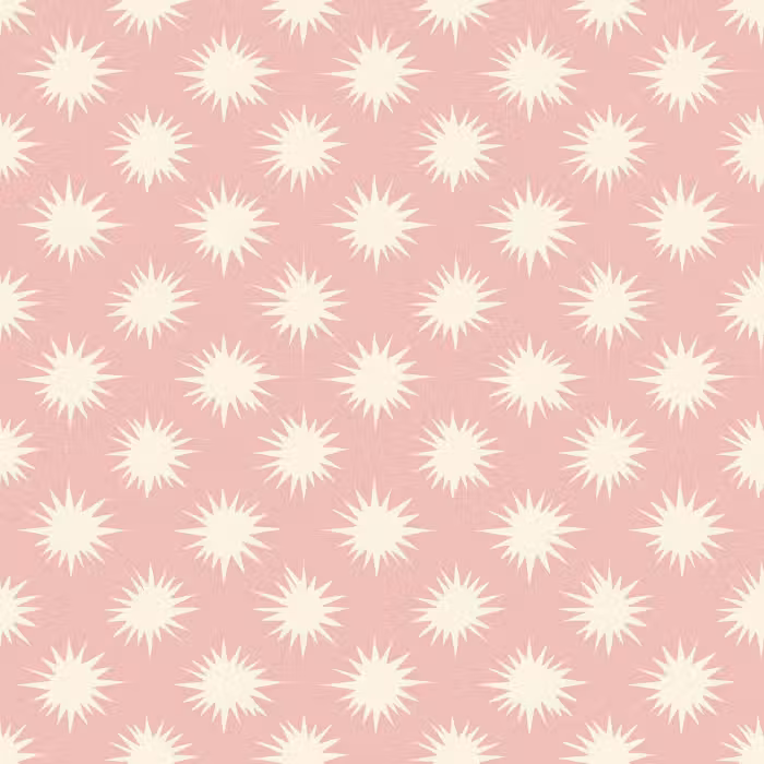 Behang - Zonnen - Patroon - Roze
