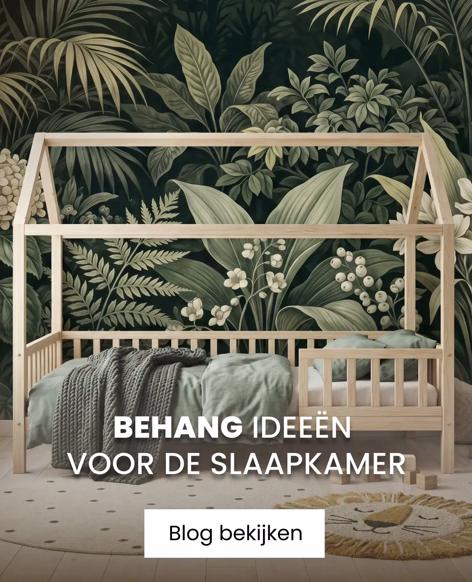 kinderkamer met jungle behang