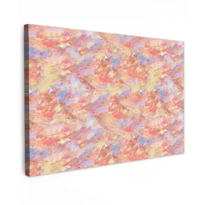 Abstract - Multi - Kleur - Verf Tuinposter op houten frame 2 cm dik klein 845 -3d