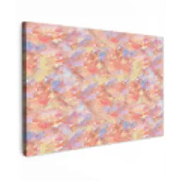 Abstract - Multi - Kleur - Verf Tuinposter op houten frame 2 cm dik klein 845 -3d