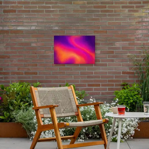 Abstract - Patroon - Kleurverloop Tuinposter op houten frame 2 cm dik klein -sfeer3