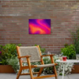 Abstract - Patroon - Kleurverloop Tuinposter op houten frame 2 cm dik klein -sfeer3