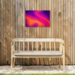 Abstract - Patroon - Kleurverloop Tuinposter op houten frame 2 cm dik klein -sfeer4