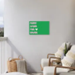 Amor - Valentijn - Groen - Tekst Tuinposter op houten frame 2 cm dik klein -sfeer1