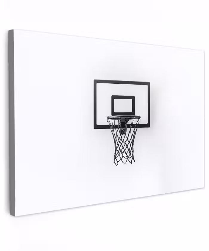 Buiten canvas - Basketbalbord - Minimalistisch - Zwart