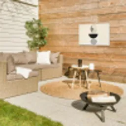 Beige - Japandi - Wabi sabi Tuinposter op houten frame 2 cm dik klein -sfeer2