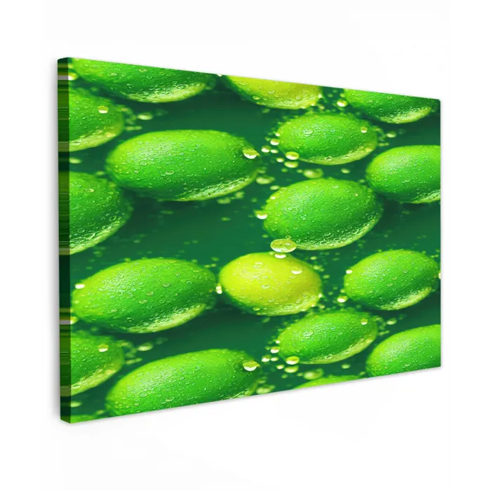Limoen - Groen - Water Tuinposter op houten frame 2 cm dik klein 845 -3d