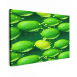 Limoen - Groen - Water Tuinposter op houten frame 2 cm dik klein 845 -3d