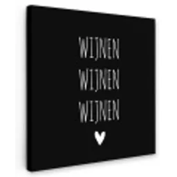 Spreuken - Quotes - Wijnen wijnen wijnen Tuinposter op houten frame 2 cm dik klein -3d