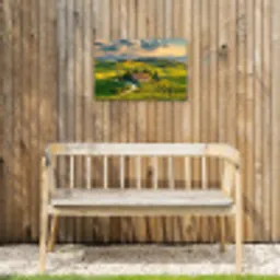 Toscane - Landschap - Wijngaarden Tuinposter op houten frame 2 cm dik klein -sfeer4