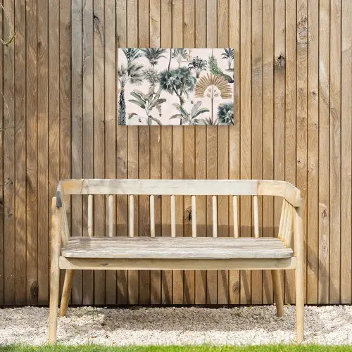 Tropisch - Bomen - Bladeren - Jungle Tuinposter op houten frame 2 cm dik klein -sfeer4