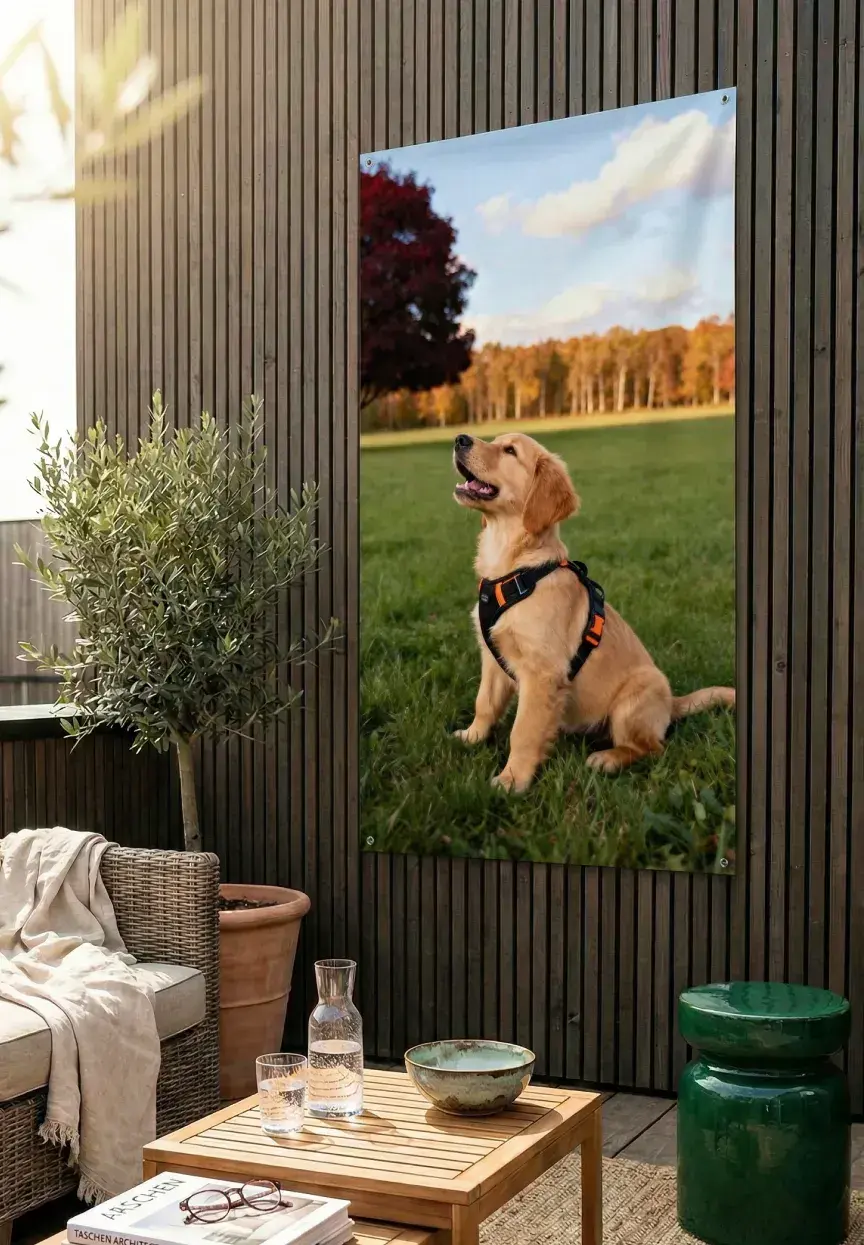 <h2>Jouw foto als blikvanger in de tuin </h2>