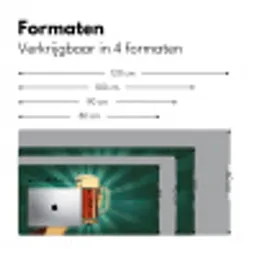 Bierglas - Schuim - Retro - Groen Muismat XXL klein -sfeer5
