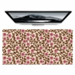 Bloemen - Bladeren - Kleurrijk Muismat XXL klein 681 -zzz3d