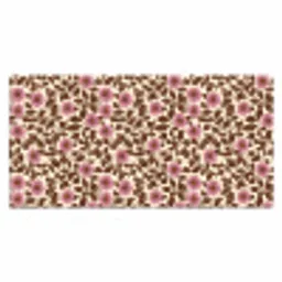 Bloemen - Bladeren - Kleurrijk Muismat XXL klein 681 -3d_leeg