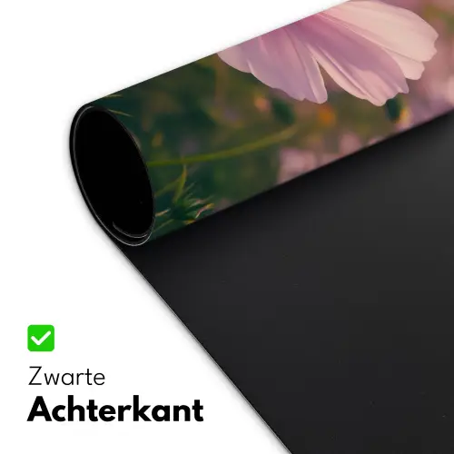 Bloemen - Paars - Wazig Muismat XXL klein -sfeer2