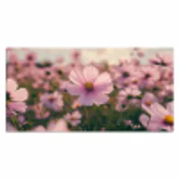 Bloemen - Paars - Wazig Muismat XXL klein -3d_leeg