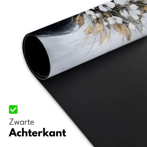 Bloemen - Wit - Vaas - Abstract Muismat XXL klein -sfeer2