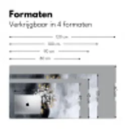 Bloemen - Wit - Vaas - Abstract Muismat XXL klein -sfeer5