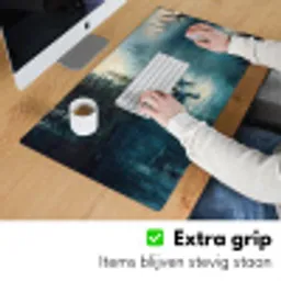 Bos - Water - Eenden - Mistig Muismat XXL klein -sfeer3