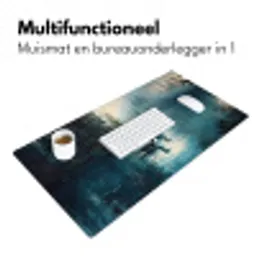 Bos - Water - Eenden - Mistig Muismat XXL klein -sfeer4