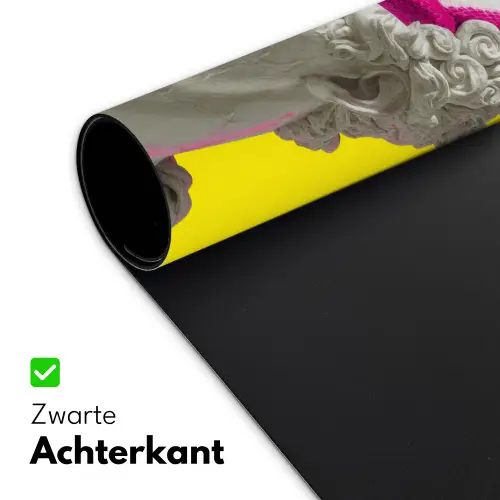 Buste - Slangen - Geel Muismat XXL klein -sfeer2