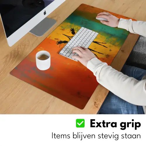 Dansen - Vrouwen - Verfstructuur Muismat XXL klein -sfeer3
