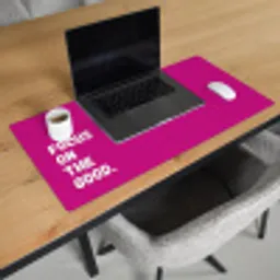 Focus on the good - Roze - Simple Muismat XXL klein -sfeer1