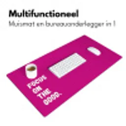 Focus on the good - Roze - Simple Muismat XXL klein -sfeer4