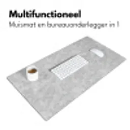 Grijs - Marmer - Mat Muismat XXL klein 681 -sfeer4