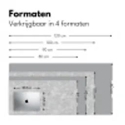 Grijs - Marmer - Mat Muismat XXL klein 681 -sfeer5