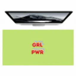 Grl pwr - Groen - Rood - 3D Muismat XXL klein -zzz3d