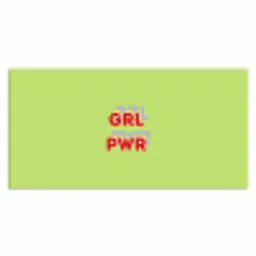 Grl pwr - Groen - Rood - 3D Muismat XXL klein -3d_leeg